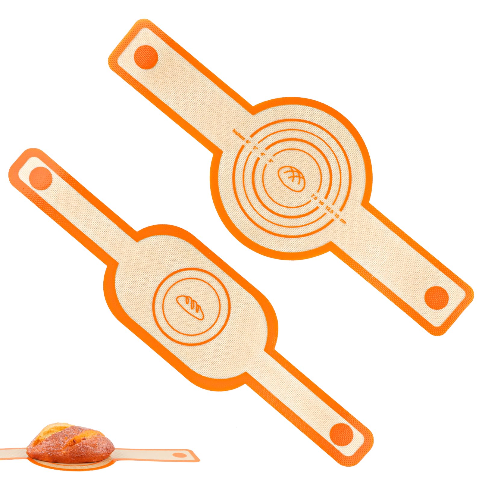 Silikon Backmatten Set 3-teilig - Für Dutch Oven Und Brotbacken