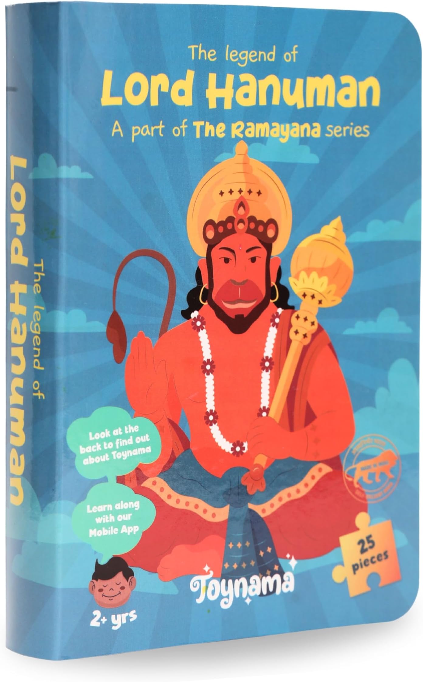 Educational Toys for Kids - Hanuman 25 Pcs Jigsaw Puzzles Ages 2+ | Cultural Interactive Learning with App