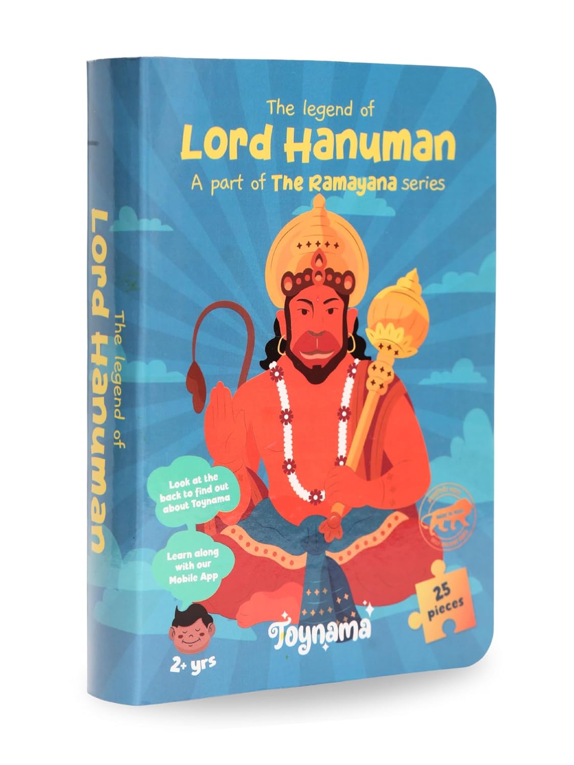 Toynama Educational Toys for Kids – Hanuman 25 Pcs Jigsaw Puzzles Ages 3+ | Cultural Interactive Learning with App