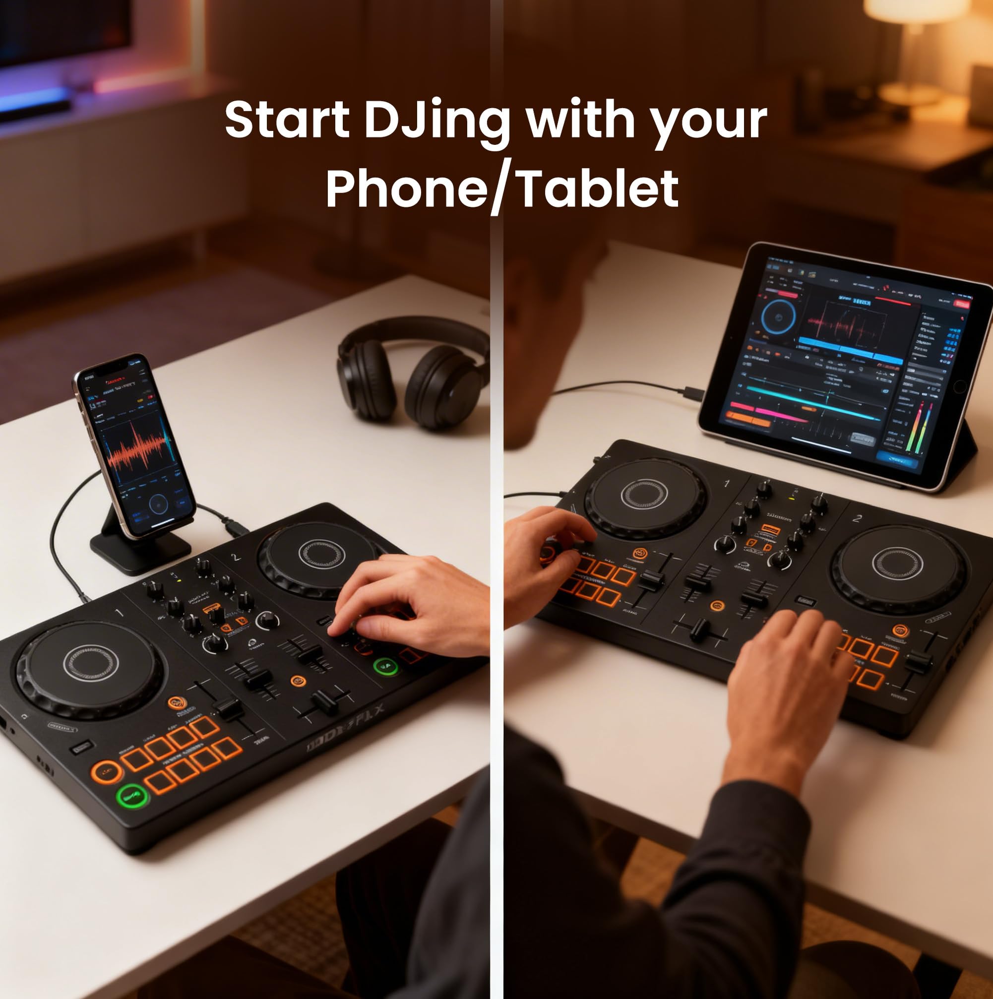 Amazon.com: Pioneer DJ AlphaTheta DDJ-FLX2 Compact 2-Channel DJ