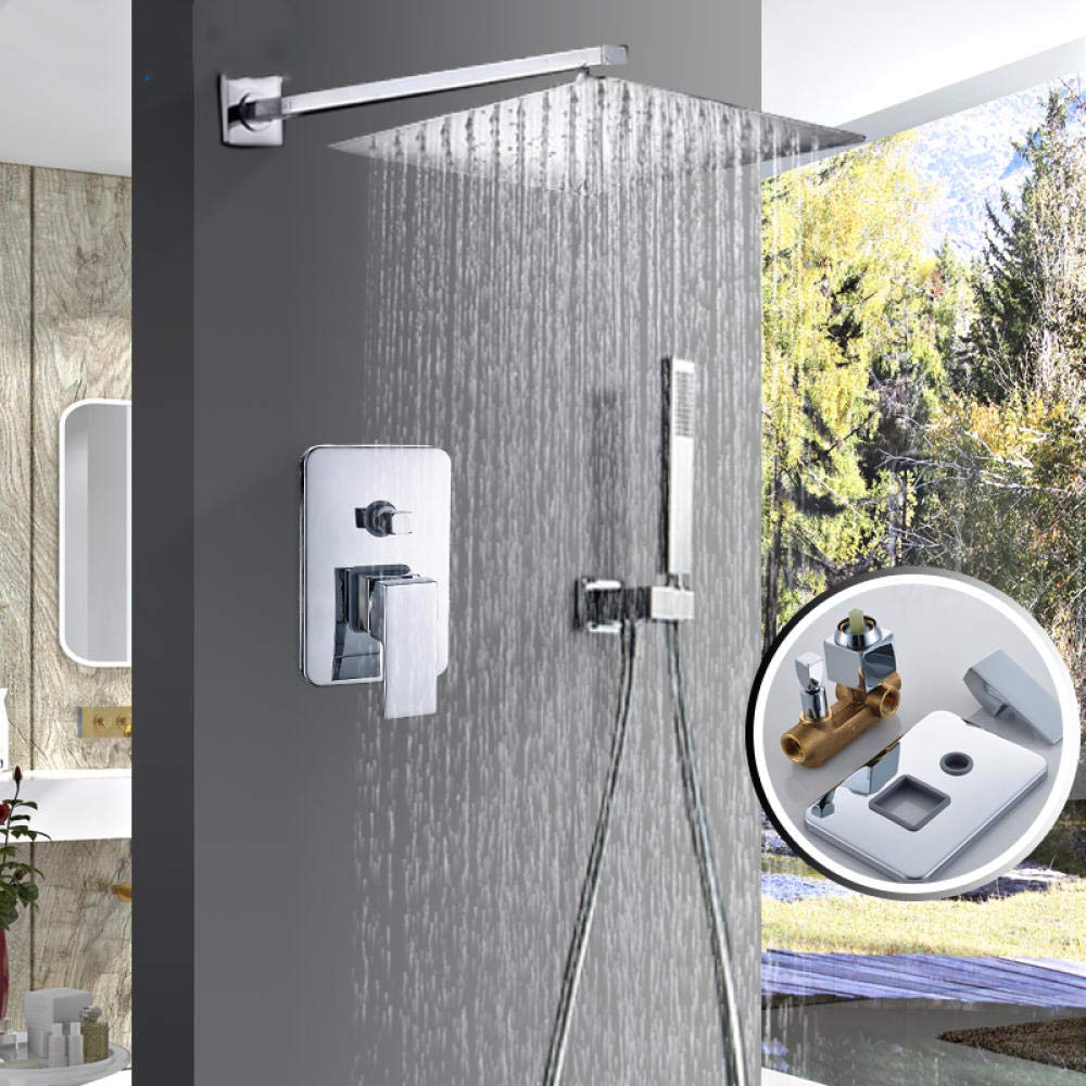 Pomme de douche avec douchette résolvant le manque de débit - 8