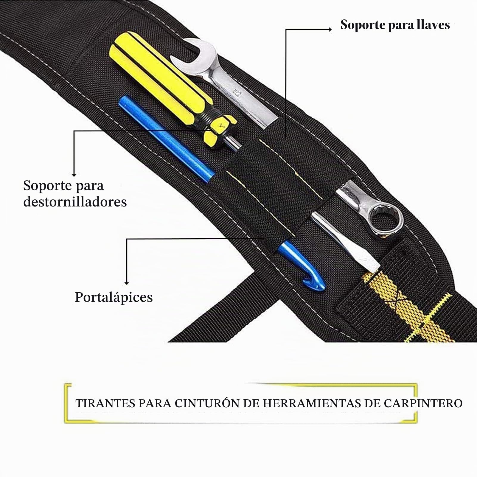 Tirantes Para Cinturon Herramientas, Tirantes De Cinturón De Trabajo Electricista, Ajustable Portaherramientas Cinturon Tirantes En Forma De Y Porta Herramientas Cintura Para Electricista Carpintero