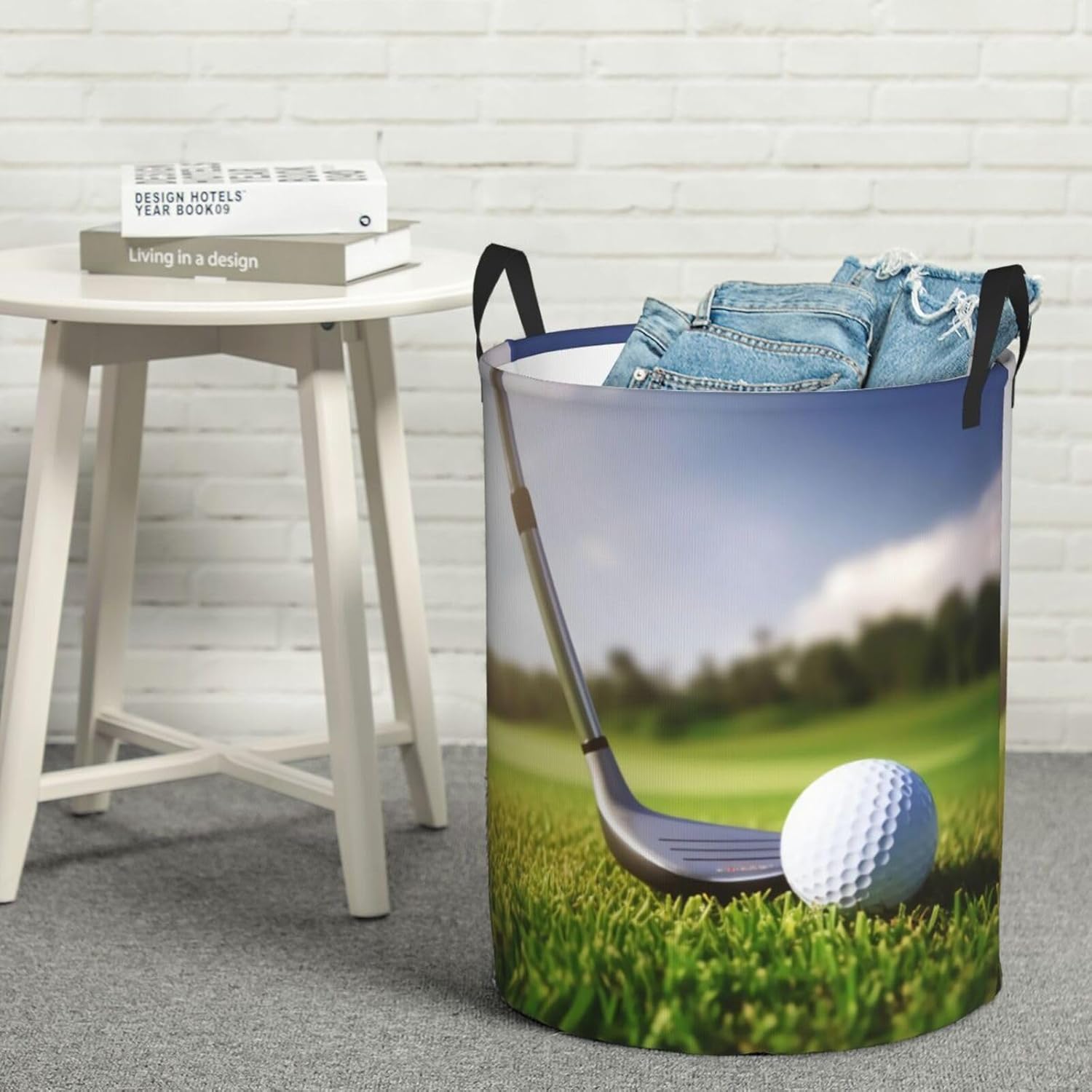 Golf Ball Laundry Hamper,Portable Clothes Hampers,Storage Basket Toys Storage Organizer For Home Dorm