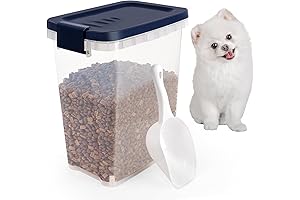 Dog Food Container with Scoop: Keep Your Pet's Food Fresh and Accessible
