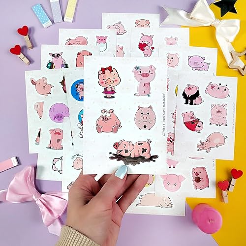 Miniatura 210 de BulbaCraft 100 calcomanías de Italia para álbumes de recortes, calcomanías italianas, calcomanías de Roma, calcomanías de viaje para diario, álbum