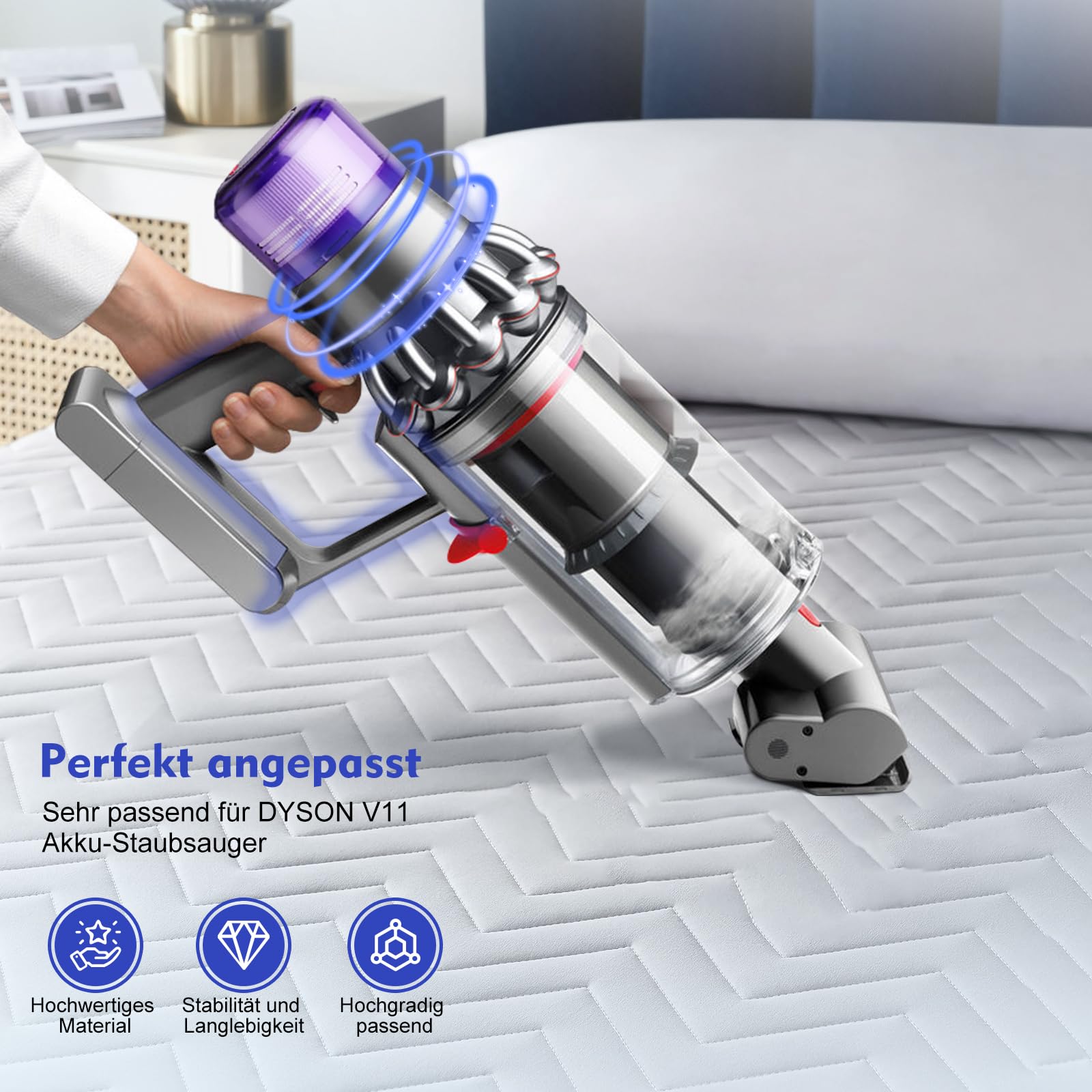 SV14 V11 Ersatzgehäuse für Dyson V11 Griff Gehäuse Hauptkörper Ersatzteile | SV14 V11 Schalter-Montagegriff Grundgehäuse und Hauptkörper-Montage Staubsauger Ersatzteil 970142-01 nur für Schraubbatterie