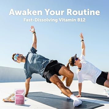 Micro Ingredients Vitamin B12 5,000 mcg | Methylcobalamin 240 Chewable Tablets | Fast Dissolve, Natural Strawberry Flavor | Vegan, Non-GMO, Gluten Free - 1`