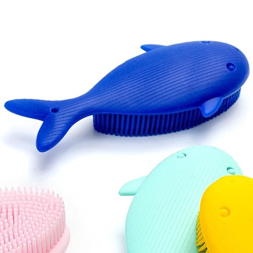 Miniatura 4 de Cepillo sensorial prémium para niños o autismo, limpiador corporal de silicona suave, cepillos sensoriales 2 en 1 para terapia ocupacional, esponja