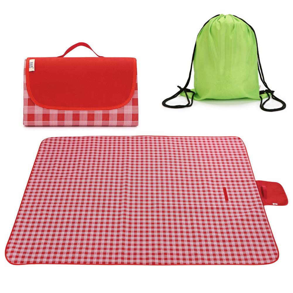 Couverture de pique-nique imperméable 195x200cm grand tapis de plage