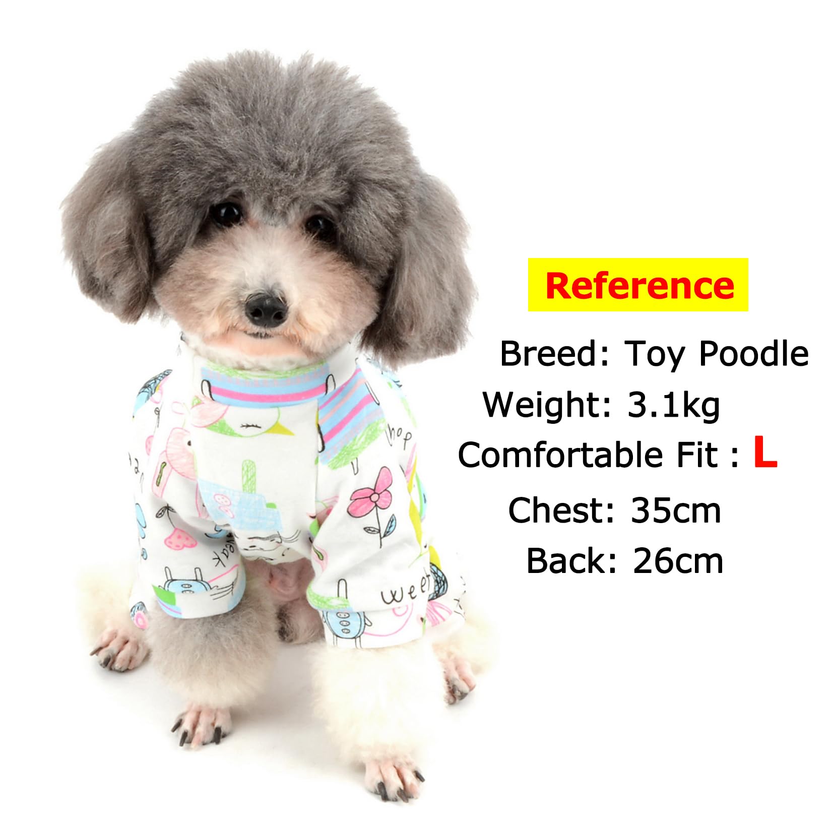 Zunea - Tuta per cani di piccola taglia, in cotone, motivo papere, copre le quattro zampe, unisex, per cani, gatti altri piccoli animali domestici