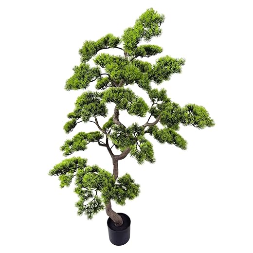 5ft Artificial Bonsai Tree - Large Faux Plants Indoor with Ceramic Pot, Realistic Fake Plants Decor for Home Office, Living Room, Farmhouse Zen Decor