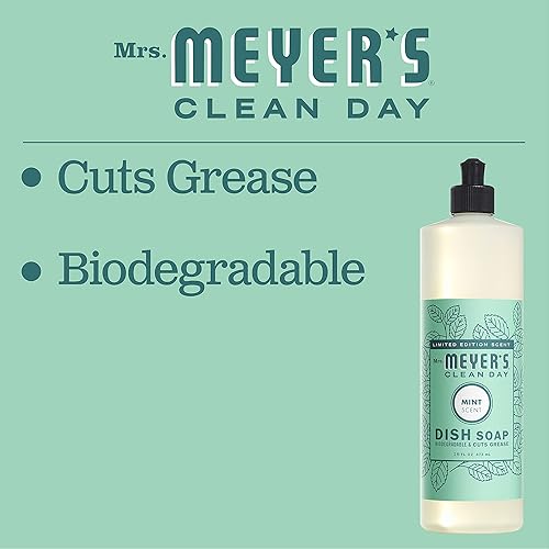 Miniatura 5 de Mrs. Meyer's Clean Day - Detergente líquido, fórmula anticrueldad animal, aroma de madreselva, paquete de 6 unidades, 16 oz
