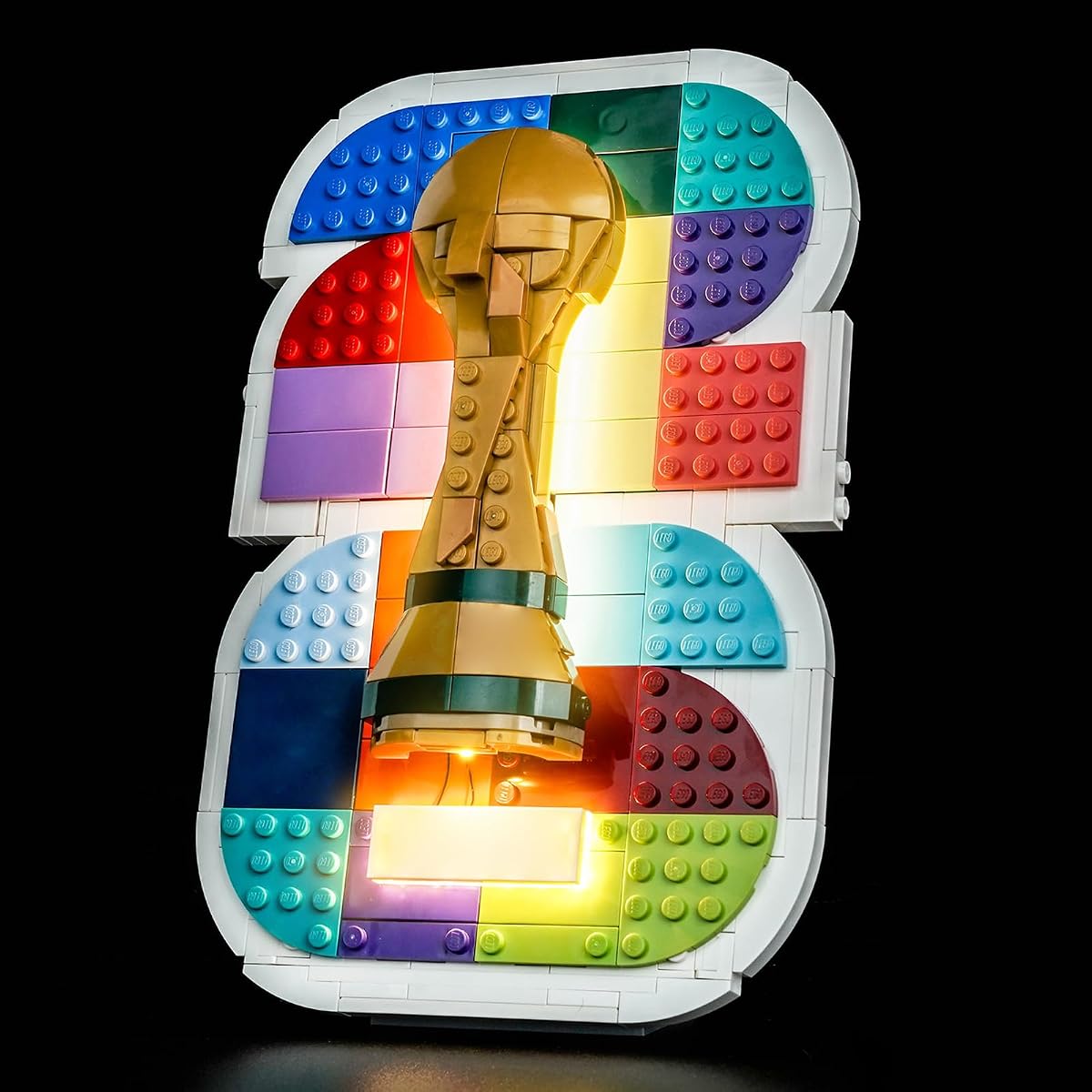 Light kit Compatible with Lego 43032 FIFA World Cup 2026 Official Emblem- No Actual Model Only Lights, LED Lighting Accessories for LEGO Editions Display Collectors