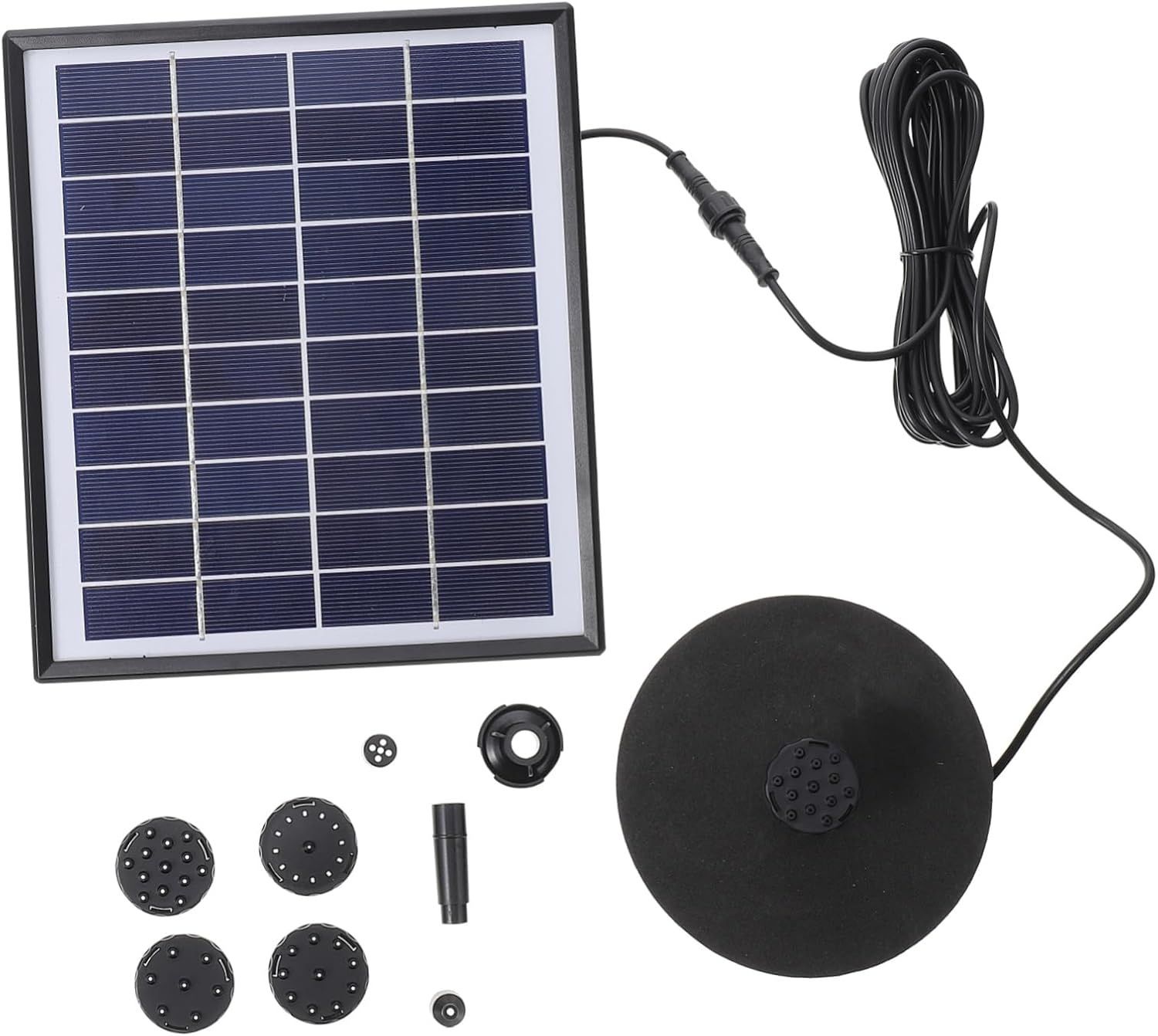 Sosoport Solar Fountain Pump Kit Solar-powered Water Fountain for Garden Decoration and Durable for Outdoor Bird Baths and Ponds