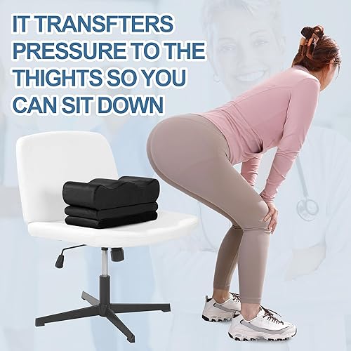 Miniatura 8 de HOMBYS Almohada BBL de altura ajustable después de la cirugía para dormir, almohada de recuperación BBL de espuma de alta densidad para sentarse