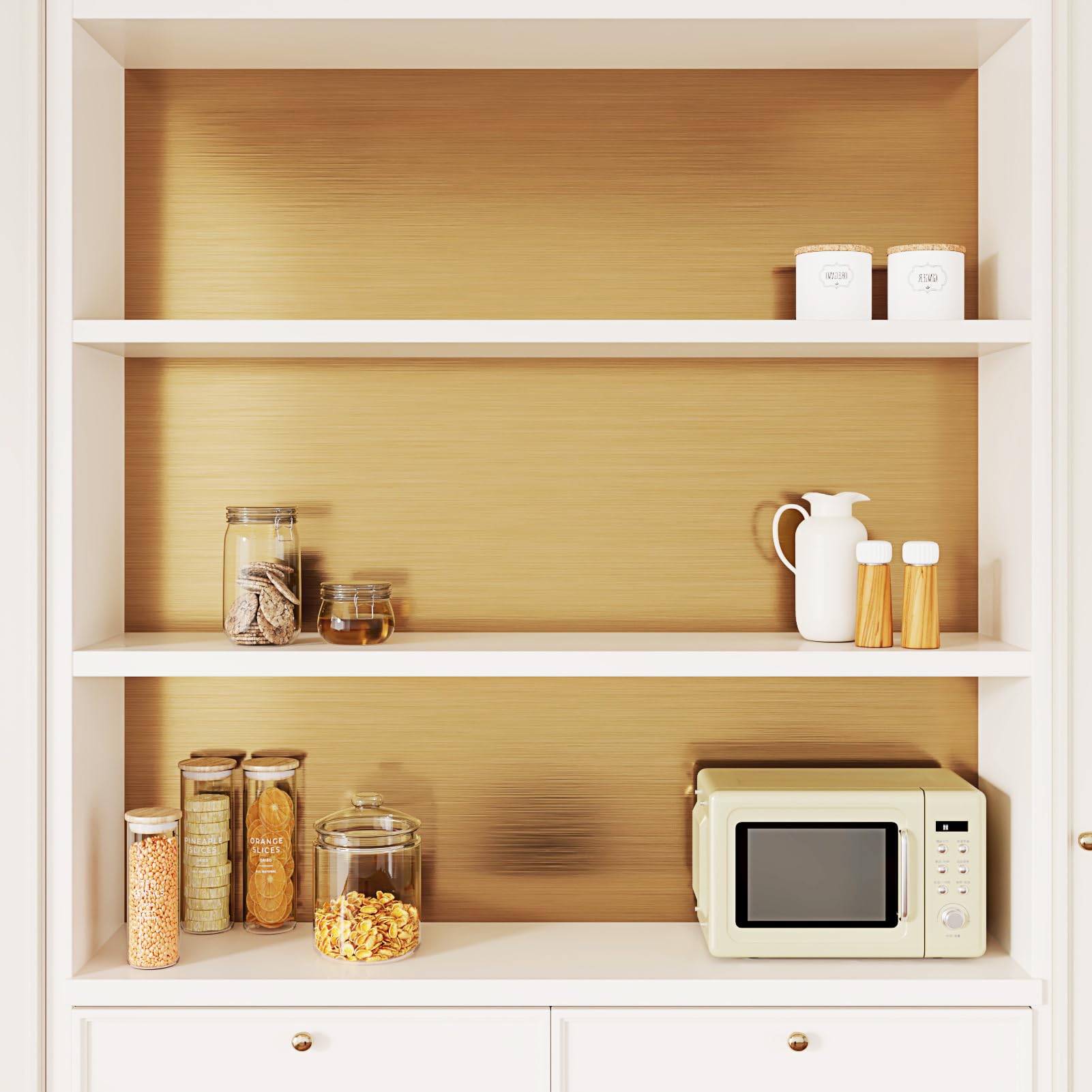 Carta Da Parati Dorata Per Cucina Carta Adesiva Per Mobili Armadio Carta Adesiva Per Pareti Soggiorno Moderna Pellicola Oro Per Mobili Tavolo Carta Parati Stile Metallico Lavabile 40 x 200cm