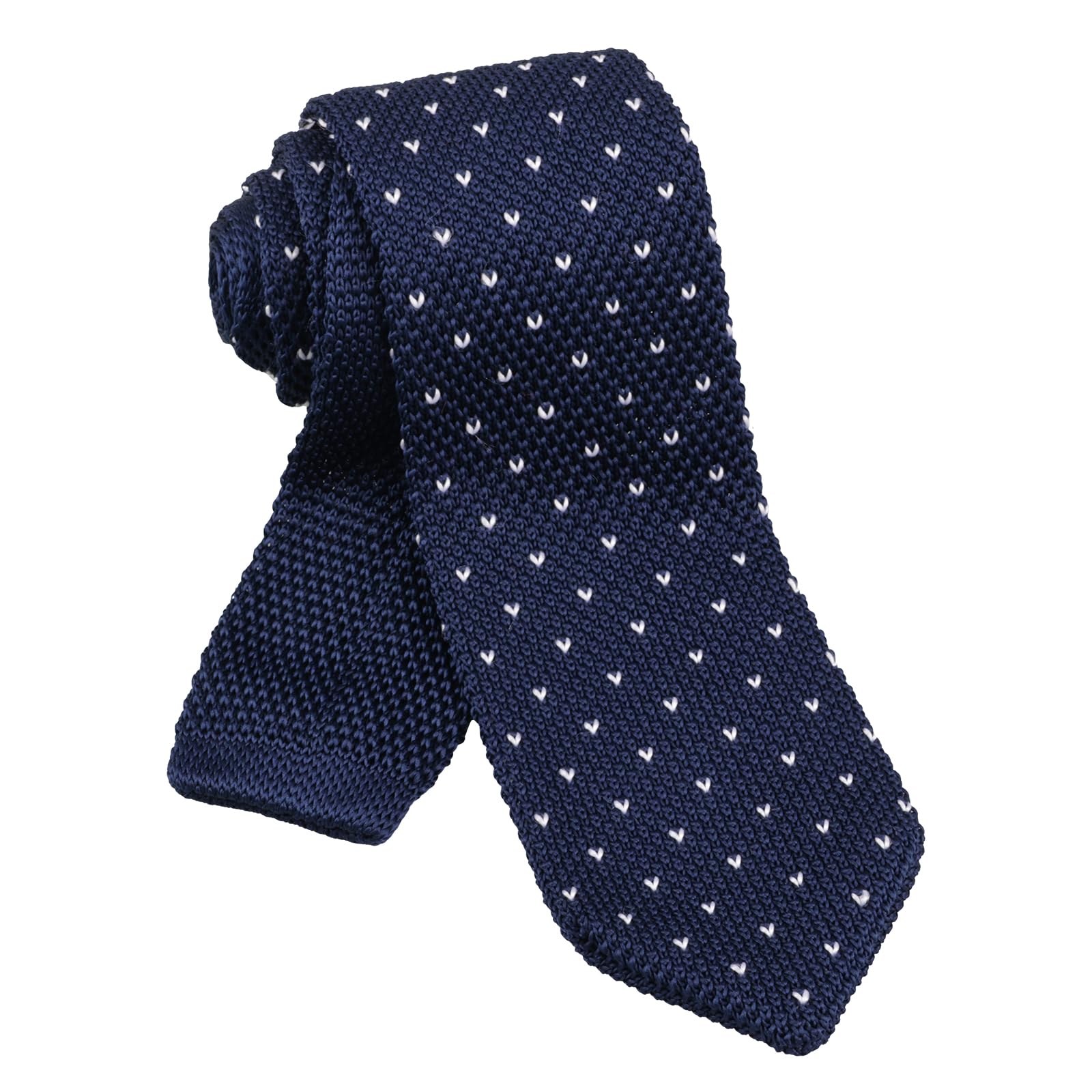 Alizeal Cravate en Tricot pour Hommes, Cravates Solides et Fines en Tricot