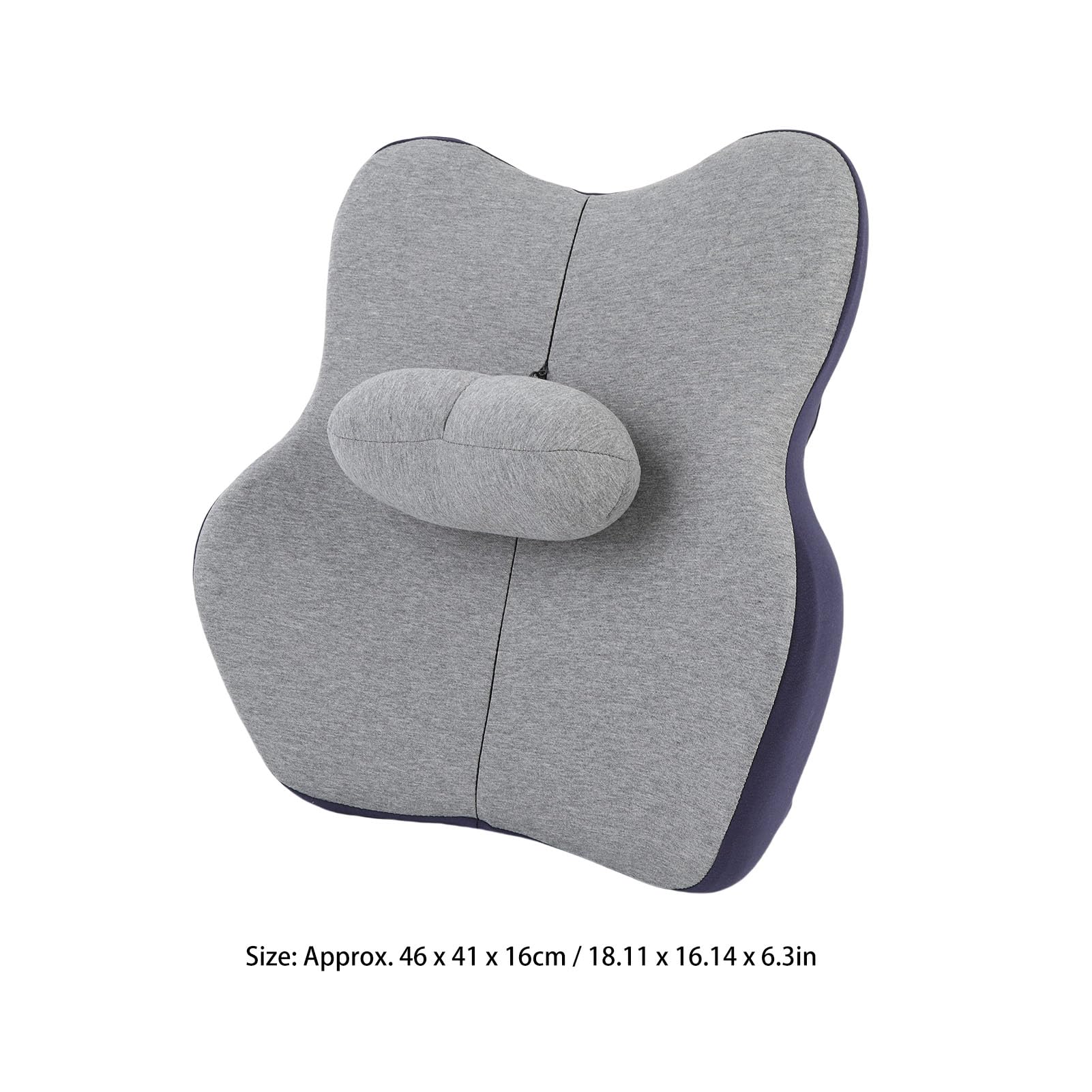 Yinhing Cuscino di Supporto Lombare per Ufficio, Cuscino di Supporto Lombare, Supporto Posteriore della Sedia Cuscino Lombare, Migliora la Postura Seduta, Memory Foam, Cinghie Regolabili