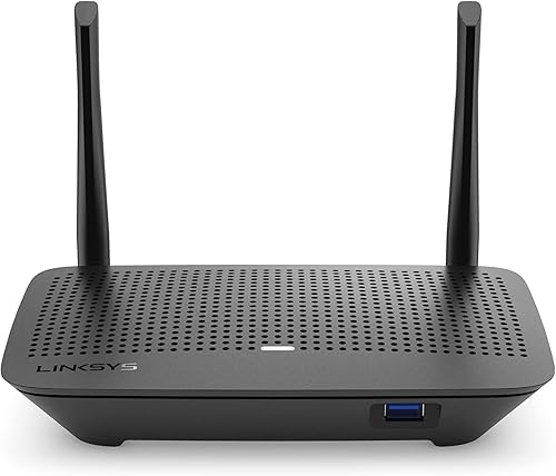Linksys Enrutador WiFi 5 Max-Stream, doble banda, cobertura de 1000 pies cuadrados, con control parental, hasta 10 dispositivos, velocidades de