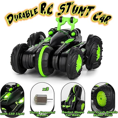 Miniatura 3 de KULARIWORLD Auto a control remoto para niños a escala 118 recargable a control remoto juguetes regalos para niños de alta velocidad con faros azul