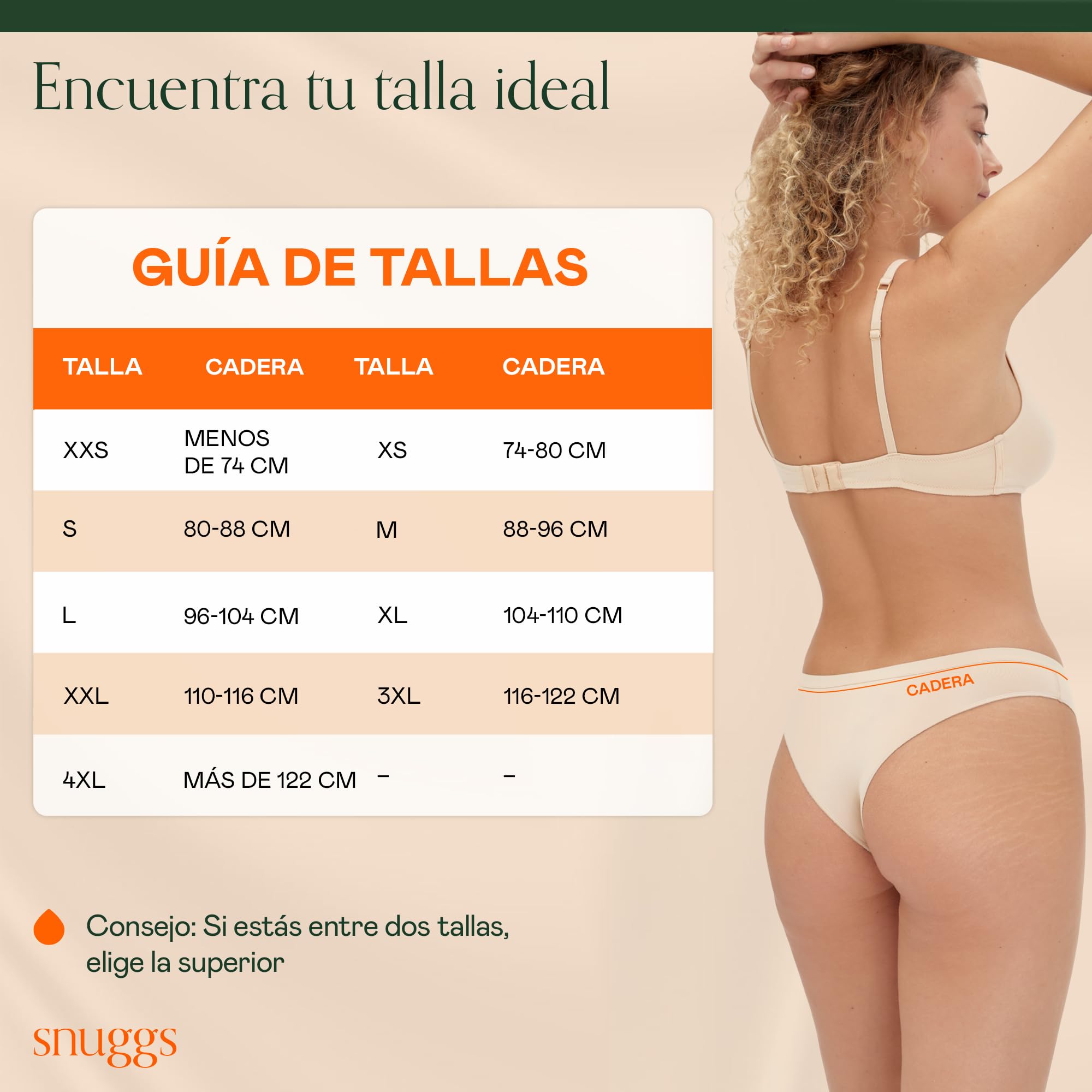 snuggs Period Underwear Classic - Braga de período para Sangrado abundante | Ropa Interior Menstrual Fina y Absorbente