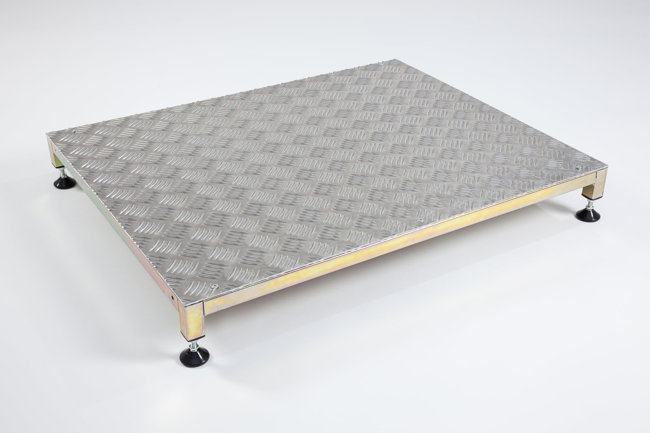 The Ramp People Silver Metal Half Step - Adjustable Non Slip Outdoor Half Step Mobility Walking Aid (Large (760Mm X 610Mm)
