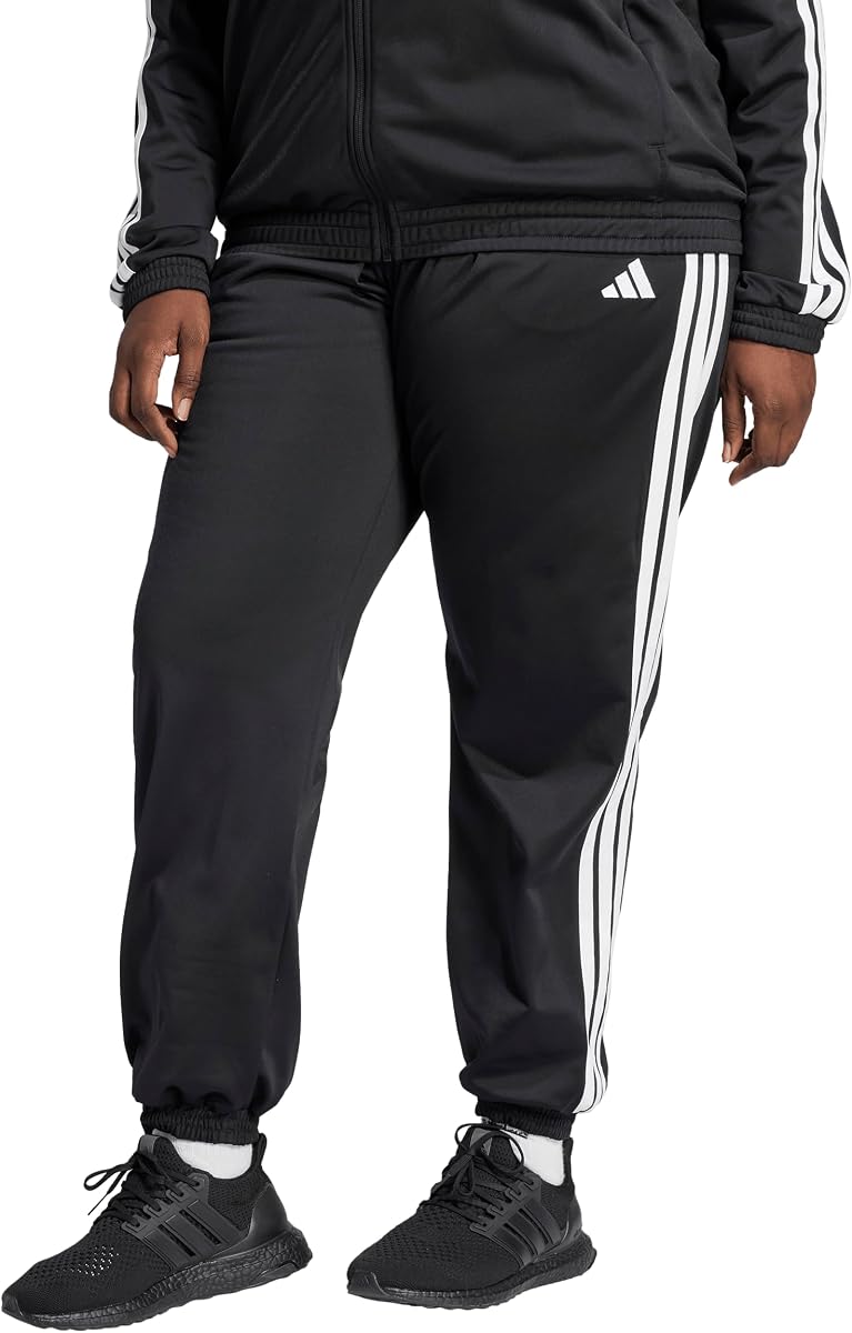 Pantalones deportivos de tricot con 3 rayas para mujer