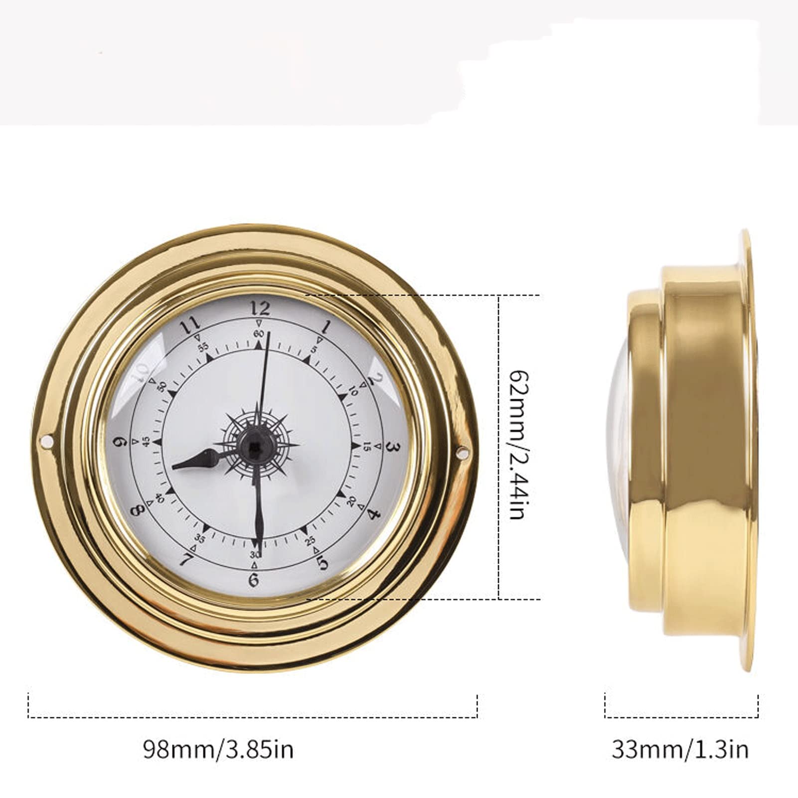 KEuLen Stazione Meteo Analogica, Orologio costiero marino da barca a vela for yacht fatto a mano in Cina