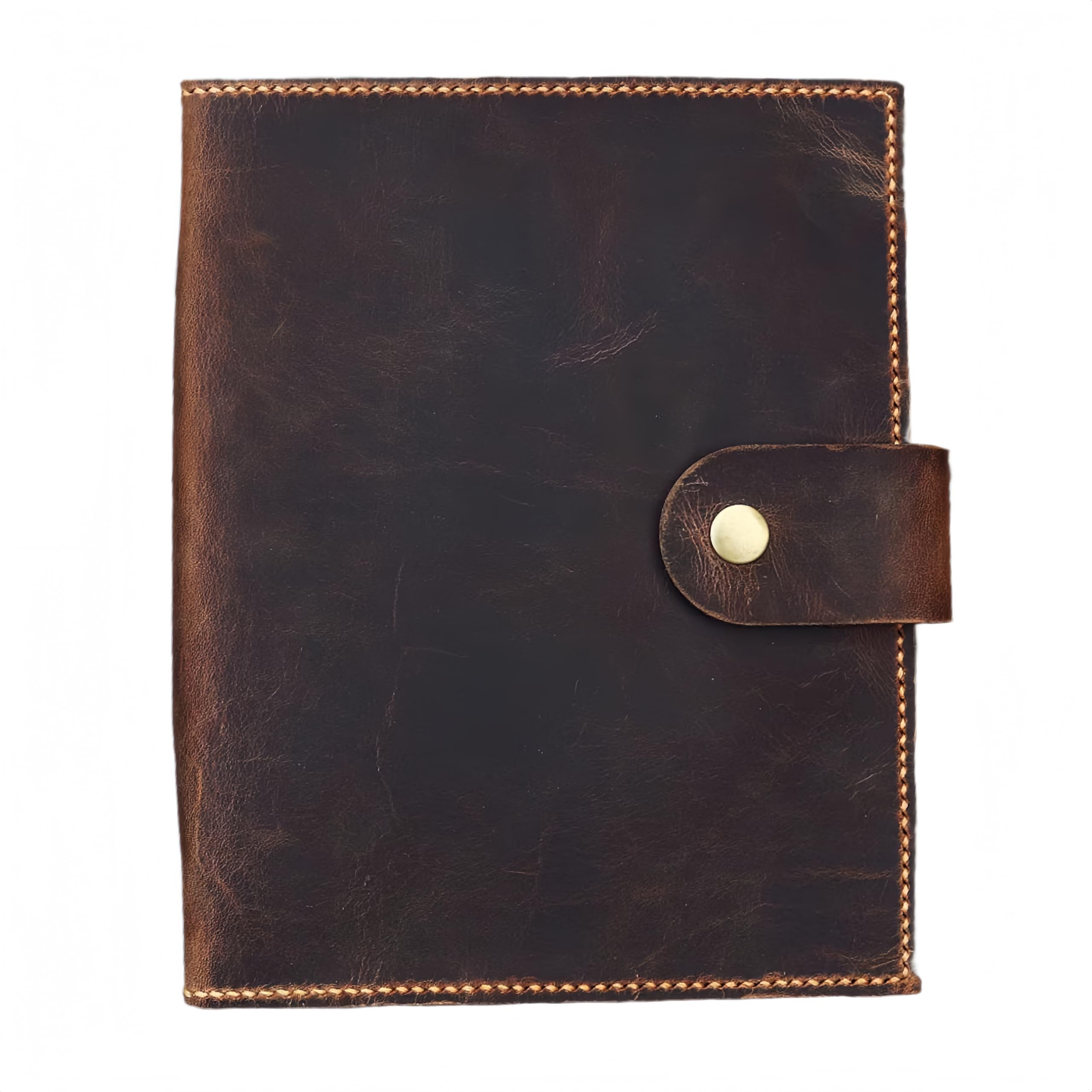 Vollnarbenleder A5 Ringbuch Organizer Vintage Stil Mit Fächern Nachfüllbar