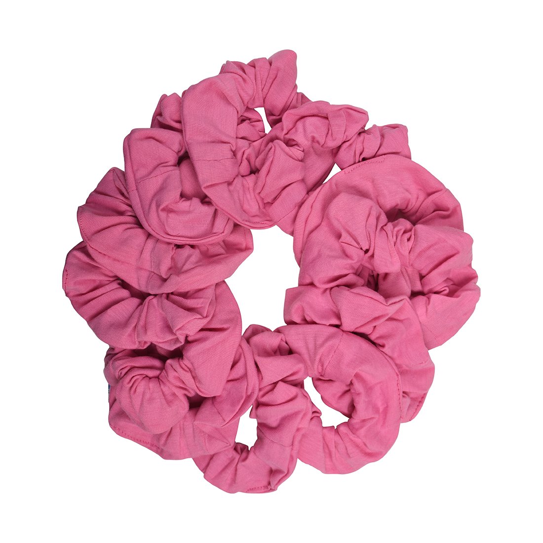 Motique Accessories 12'li Paket Sert Saç Tokası Scrunchies - Pembe