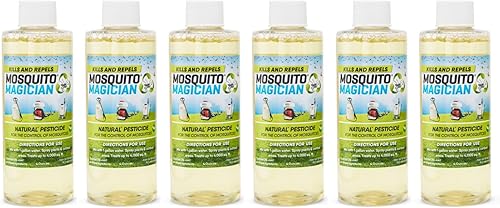 Mosquito Magician Concentrado repelente y asesino de mosquitos, 4 onzas, paquete de 6