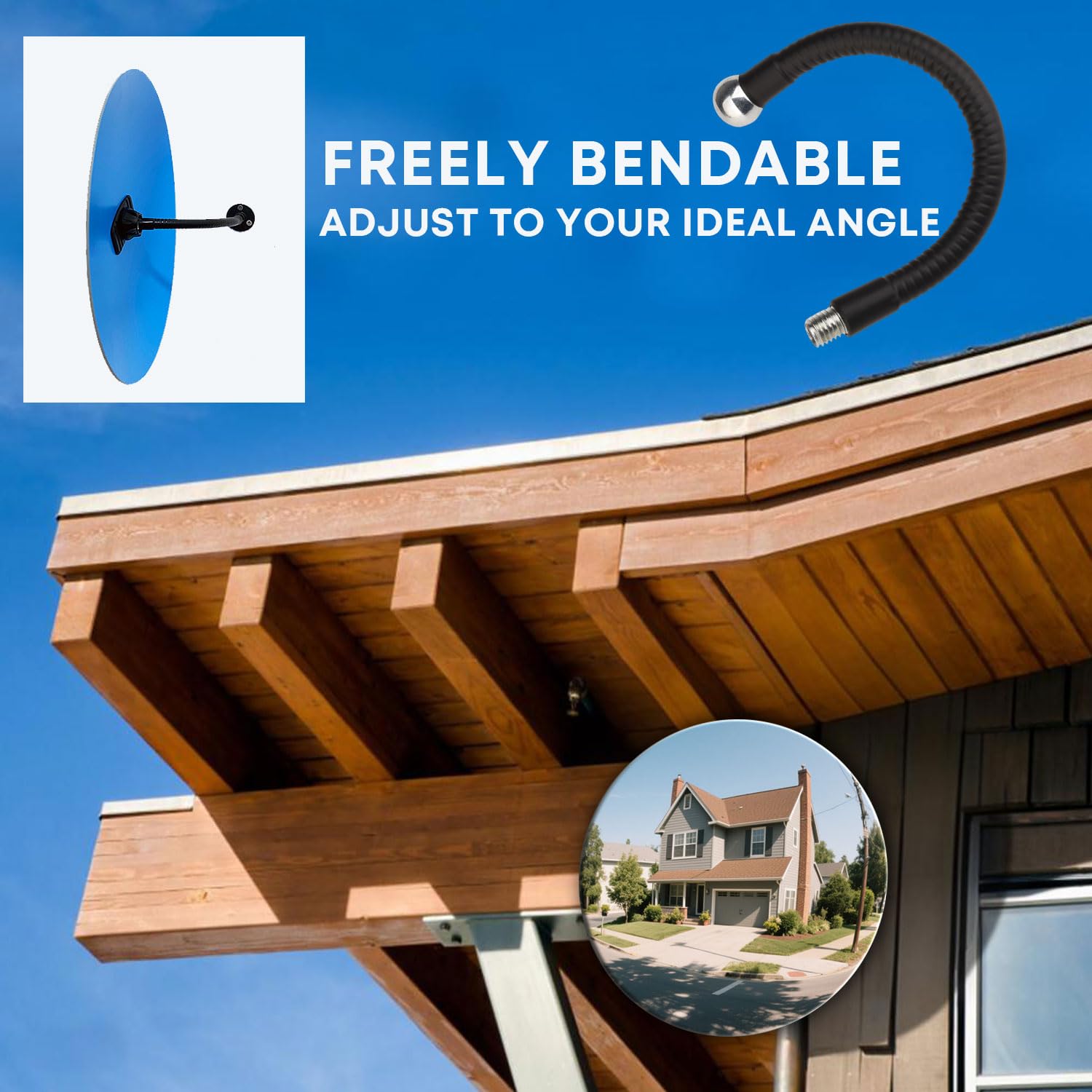 Convex Safety Mirror - Wide Angle Visibility -5 Convex Safety Mirror - Wide Angle Visibility -5