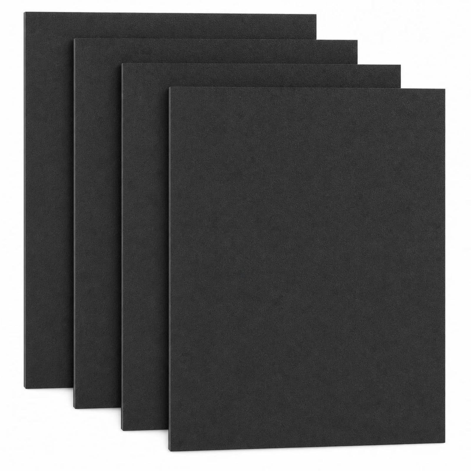 4 Stück Kunststoffplatte thermoformbar Kunststoffplatte Plastikplatte für Modellbau, Schwarz
