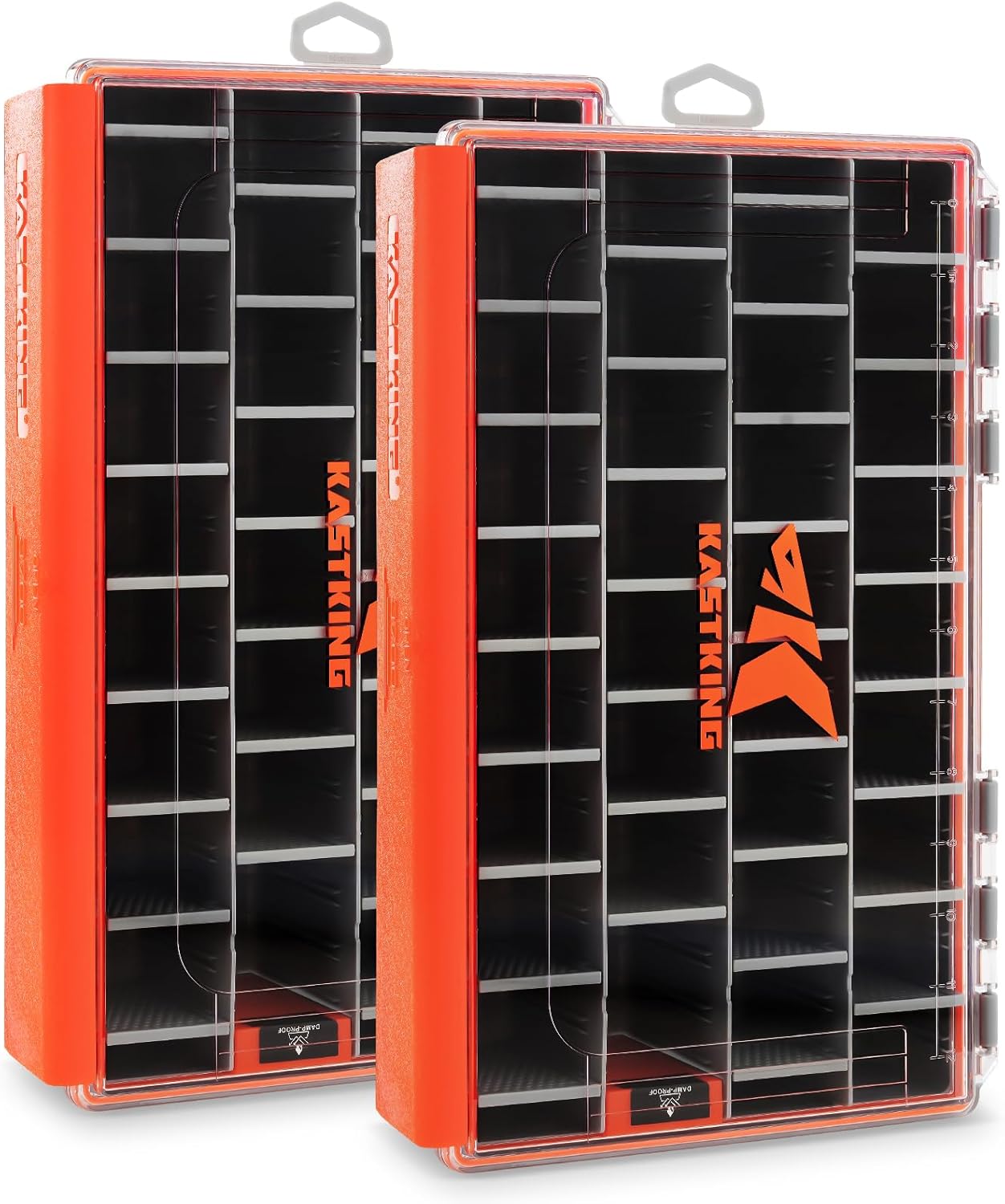 KastKing HyperSeal Waterproof Tackle Box - 3700 Deep Trays, Removable Dividers, Ultimate Fishing Organizer