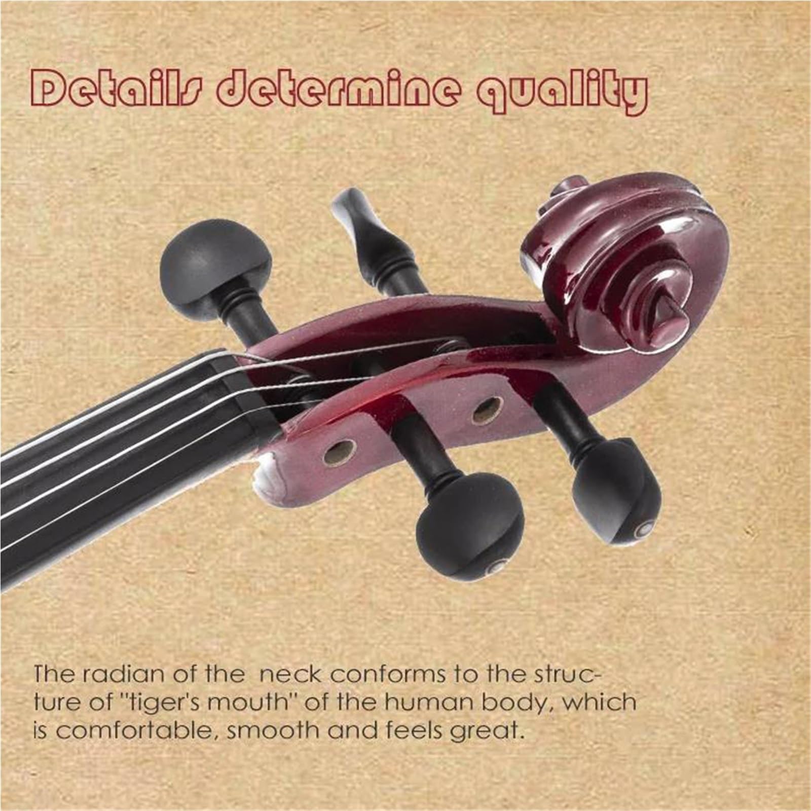 Kit Di Violino Professionale Violino Elettrico Rosso Per Principianti 4/4 3/4 1/2 1/4 Violino Elettrico Fatto A Mano