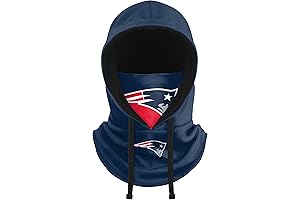 FOCO Women's NFL Team Logo Drawstring Winter Cap Hooded Gaiter Balaclava Face Covering