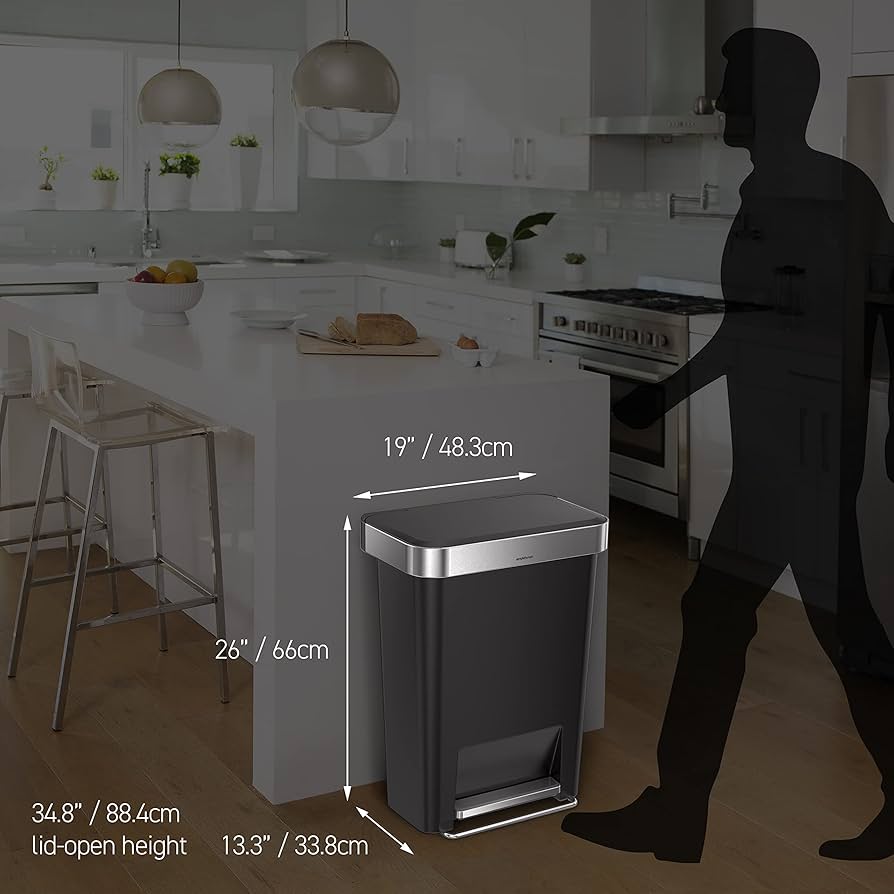 Amazon｜simplehuman レクタンギュラーステップダストボックス