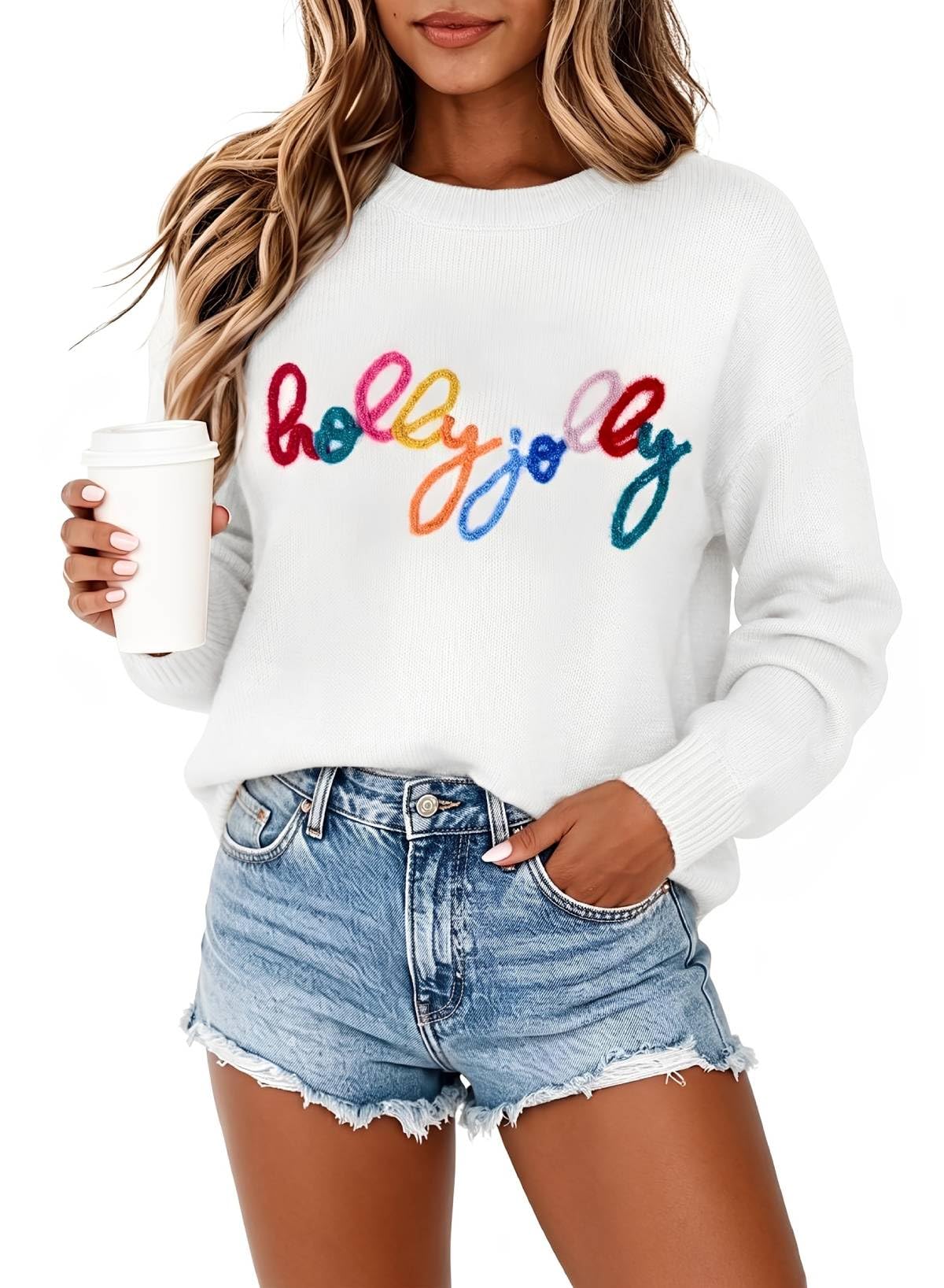 MARZXIN Women Sweater Merry Christmas Pullover Halloween Sweatshirts Tops