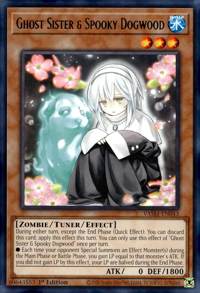 spooky yugioh cards Ghost Sister & Dogwood - VASM-EN043 - Rare category:premium-collection All cards will be OP12 Uta Decklist Player: Type:Display