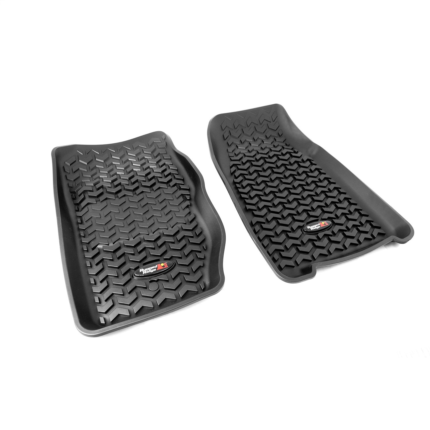 Rugged Ridge 12920.25 Floor Liner, Front; Black, 1984-2001 Jeep Cherokee Xj