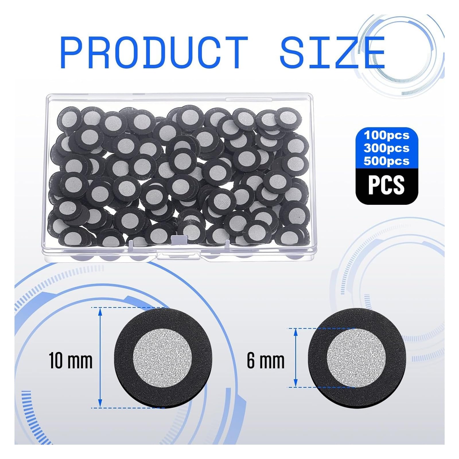 Magnetyczne kropki śledzące 3D 6 mm ID 10 mm OD Odblaskowe rozproszone cele pozycjonowania do drukowania 3D i inżynierii odwrotnej(200pcs)