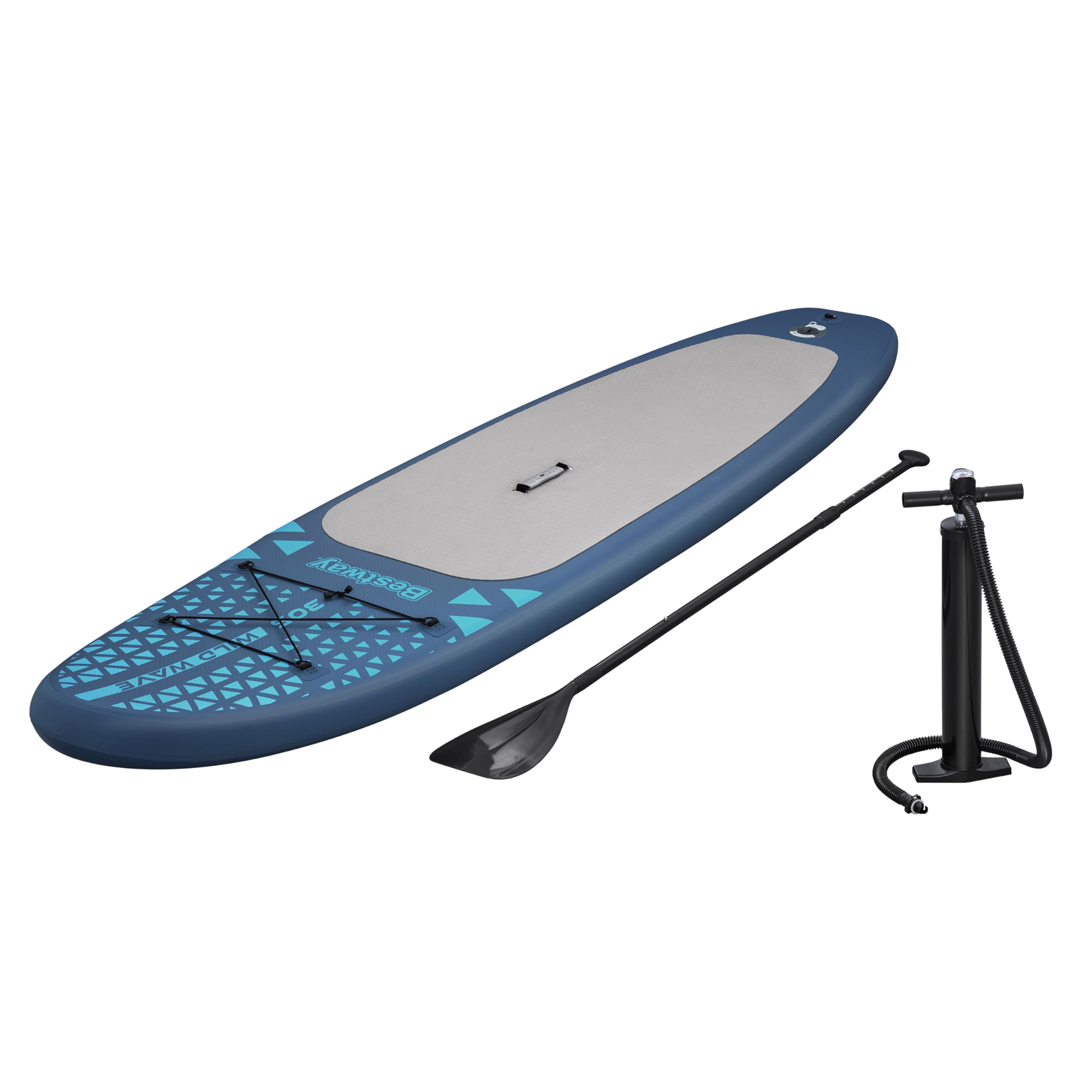 Bestway SUP Allround Board-Set Wildwave 305 x 76 x 12 cm – Aufblasbares Stand Up Paddle Board, SUP Komplettset für Einsteiger mit Paddel, Pumpe & Rucksack
