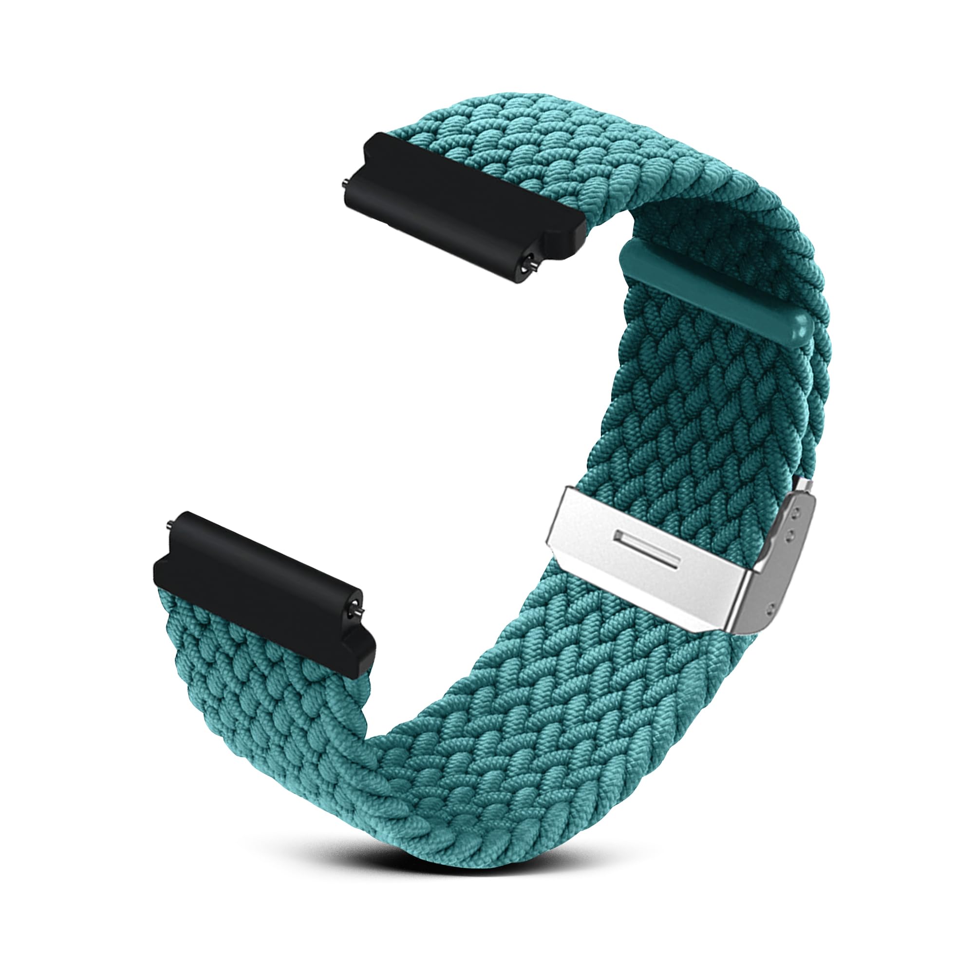 SOLOLUP 4 Pcs Bracelets Nylon Tressés Pour Samsung Galaxy Watch 7/6/5/4/FE 40mm 44mm/Watch 6 Classic 43mm 47mm/5 Pro 45mm/4 Classic 42mm 46mm,20mm Élastique Ajustable Sports Bracelet Pour Femme Homme