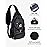 WATERFLY Packable Small Crossbody Sling Backpack Shoulder Chest Bag Daypack for Hiking Traveling