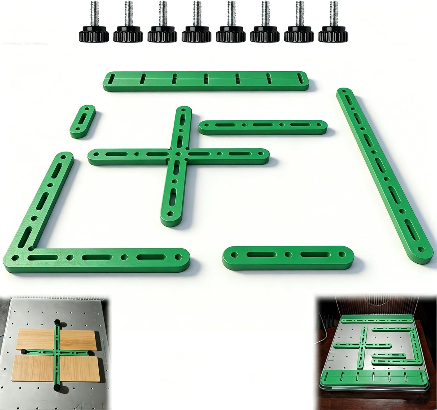 Laser Engraver Fence Kit for xTool F1 & F2 Ultra – 7Pcs Precision Positioning Jig & Alignment Fence for Repeatable Laser Engraving, Positioning Guide Fixture Set for Consistent Placement