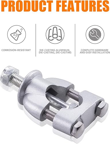 Miniatura 3 de Abrazaderas de montaje para manillar de motocicleta para motocicleta de 0.866 in, 78 pulgadas, motocross, ATV, scooter, ciclomotor