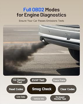 TOPDON AD500 Obd2 Scanner, 4 System,6 Reset, LifetimeFree Update Scan Tool