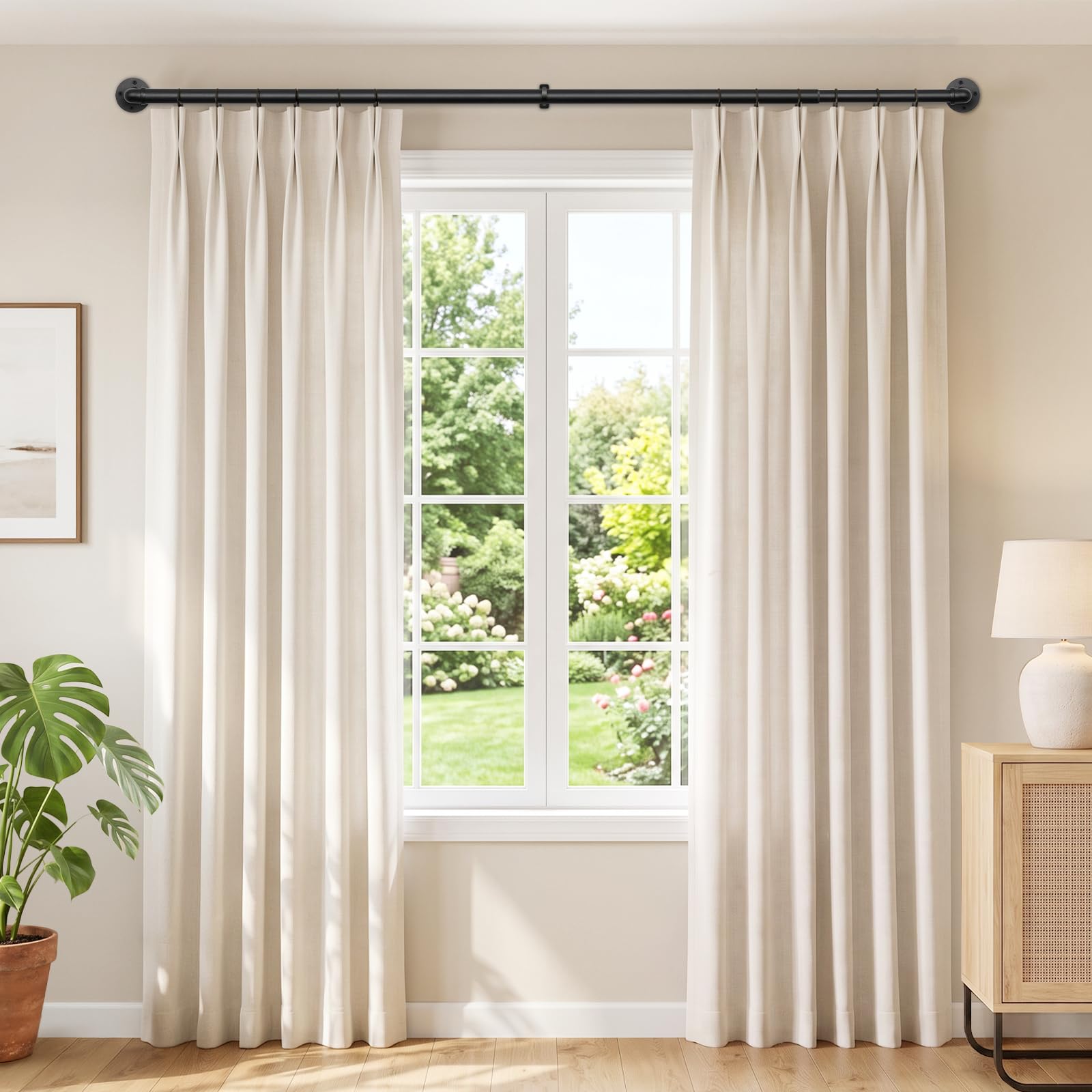 Blackout Curtain Rod - 72-144 Inch, Heavy Duty -9 Blackout Curtain Rod - 72-144 Inch, Heavy Duty -9