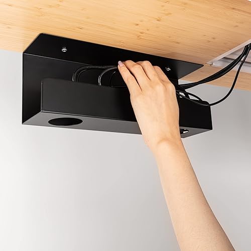 Miniatura 5 de Bandejas de organización de cables debajo del escritorio, dos bandejas de 12 pulgadas en el juego, almacenamiento perfecto para cables, barras de