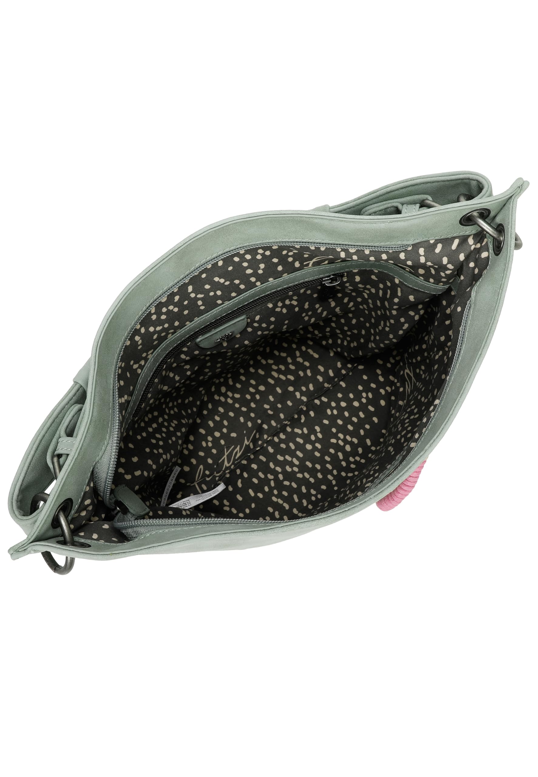 Fritzi31N Vintage Hobo Bag Damen Umhängetasche Handtasche Schultertasche Freizeit Reise City vegane Lederoptik 28 x 26 x 13 cm – Schwarz, Rosa, Braun, Türkis, Grün, Grau, Beige, Pink, Violett, Blau